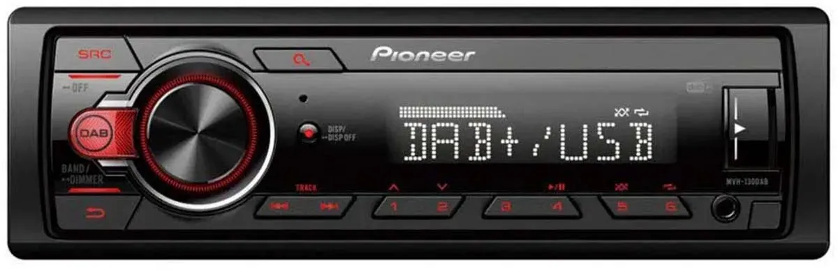 Pioneer MVH-130DABAN Autoradio - 4x50W - Zwart