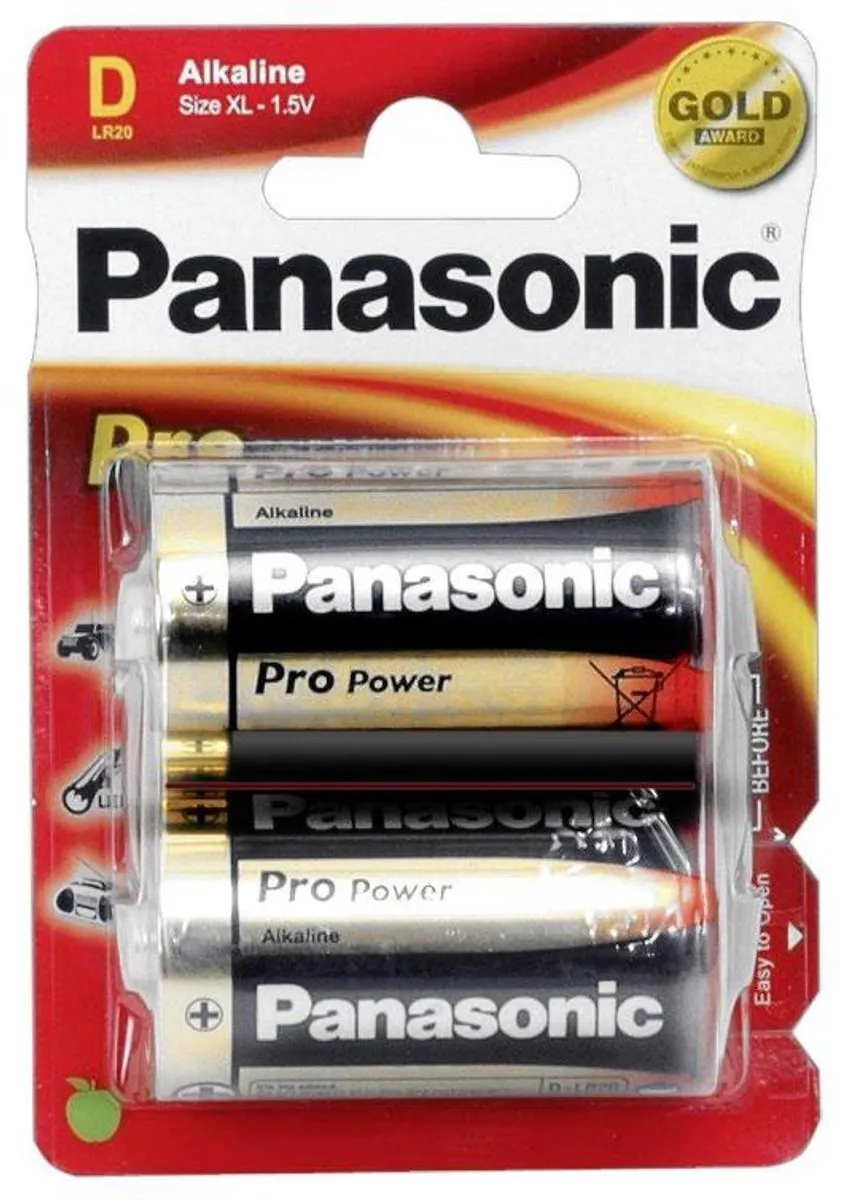 Panasonic D Xtreme Power LR20PPG/2BP Batterijen C - 2 Stuks
