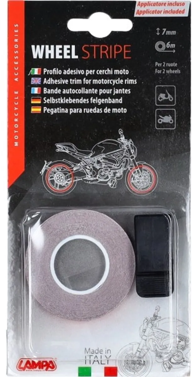 Lampa Sierstrips Motor Velg Reflecterend Rood - 2 Wielen