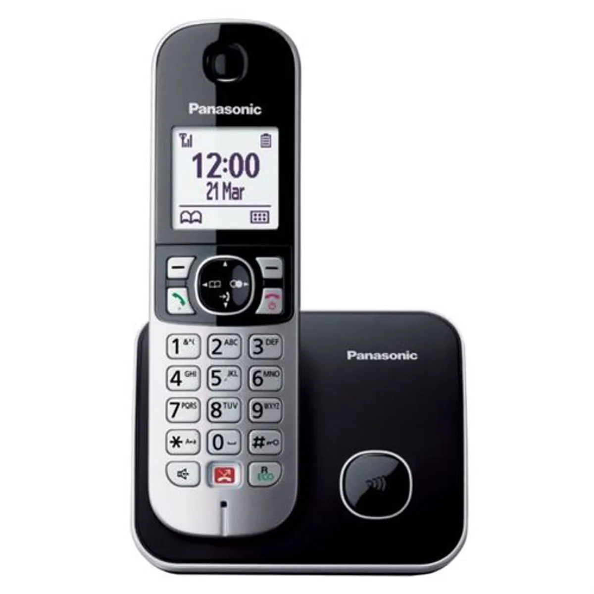 Panasonic KX-TG6851NLB DECT Huistelefoon - 1 Handset - Grijs/Zwart