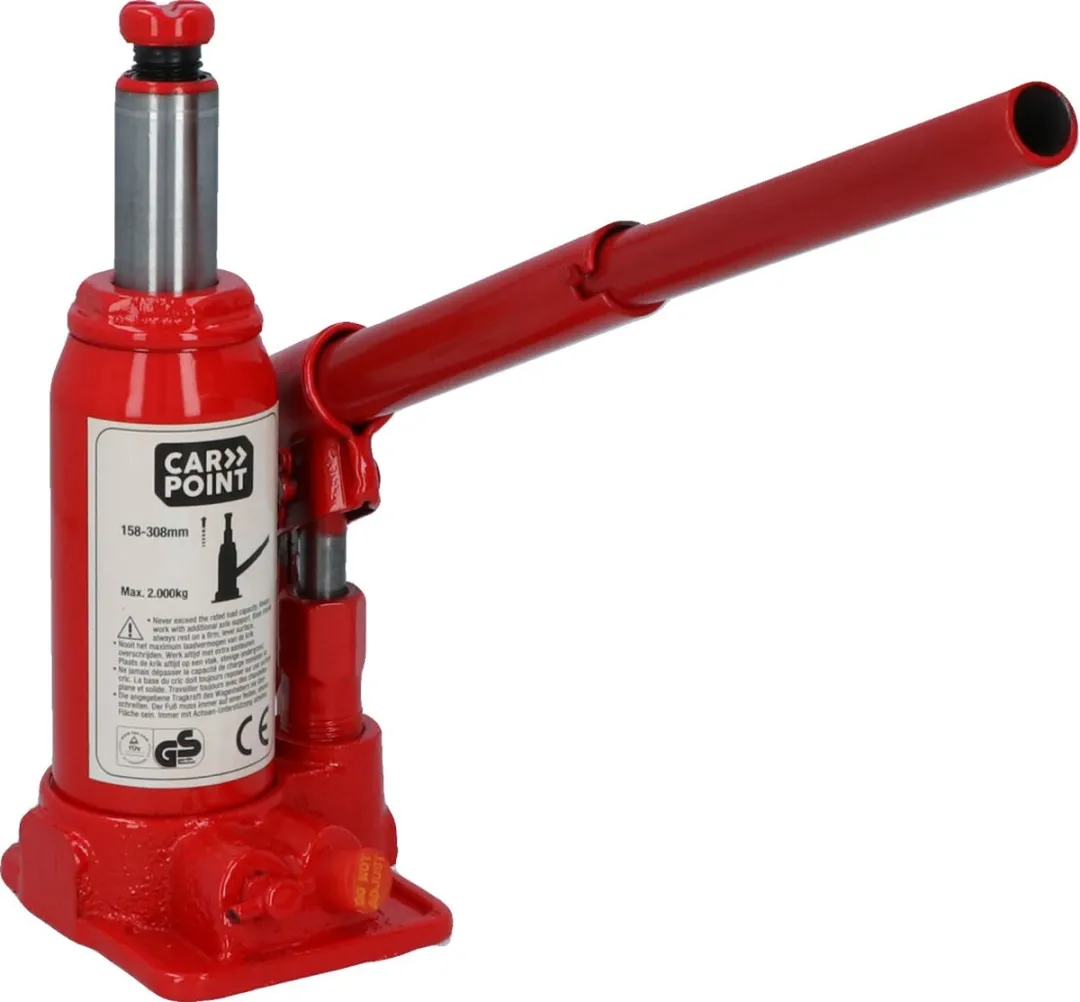 Carpoint Schaarkrik + Ratelsleutel 2000kg - Rood