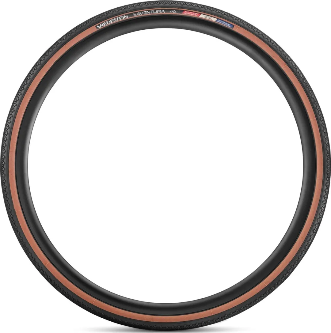 Vredestein Aventura Seta TLR 700x44C - Cyclocrossband - Zwart/Bruin