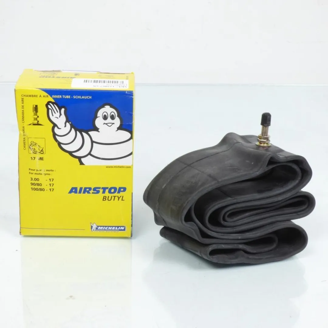 Michelin Moto Binnenband 17-3.00 100/80 90/80-17 - Recht ventiel - Zwart