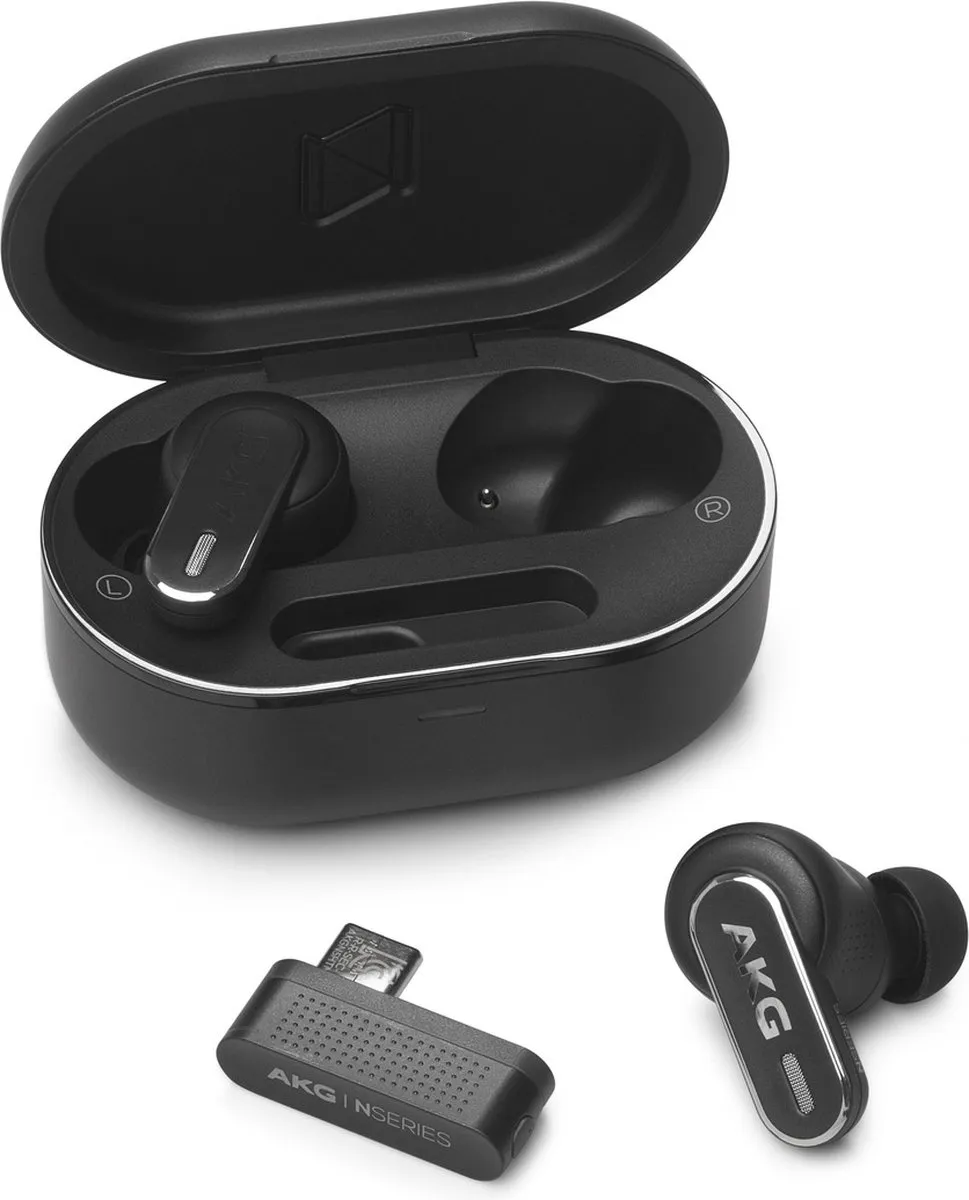 AKG N5 HYBRID Headset Draadloos In-ear Oproepen/muziek Bluetooth Zwart