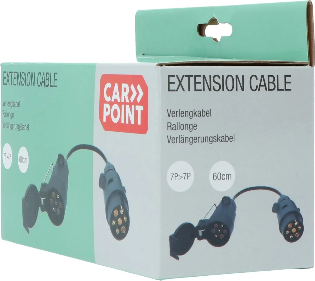 Carpoint Trailer Verlengkabel 7p - Zwart