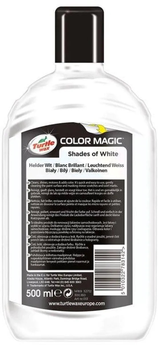 Turtle Wax Color Magic Bright White Wax 500ml
