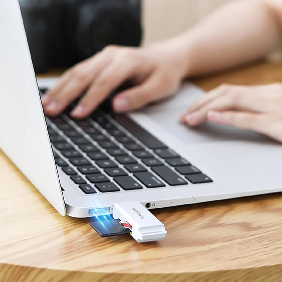 UGREEN CM104 USB 3.0 TF/SD-kaartlezer - Zwart - afbeelding 6 van 6