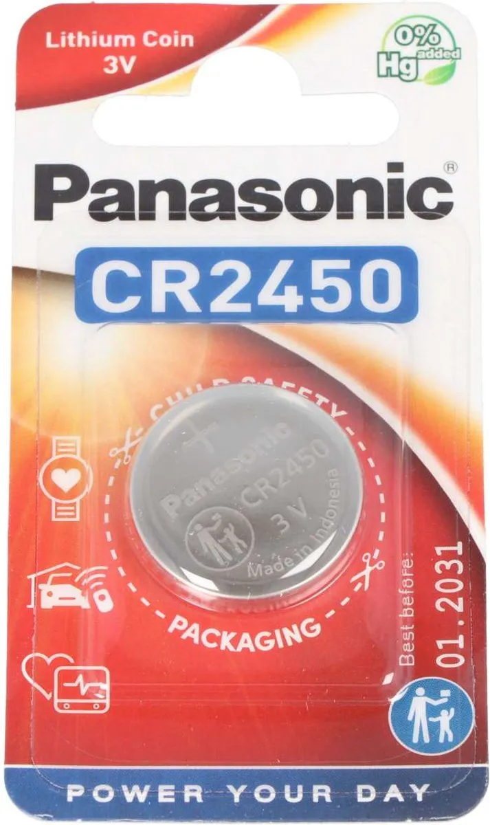 Panasonic CR2450 Knoopcel 3V