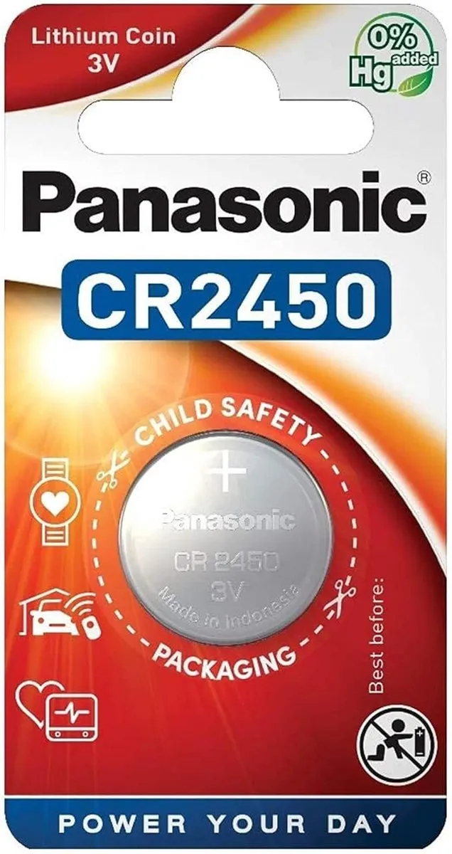 Panasonic CR2450 Knoopcel 3V - 120 Stuks
