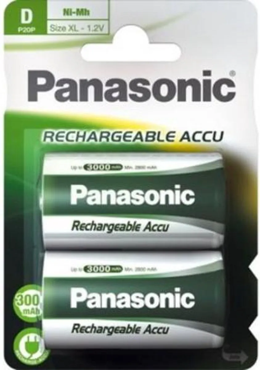Panasonic D-HR20 Oplaadbare Batterijen 3000mAh