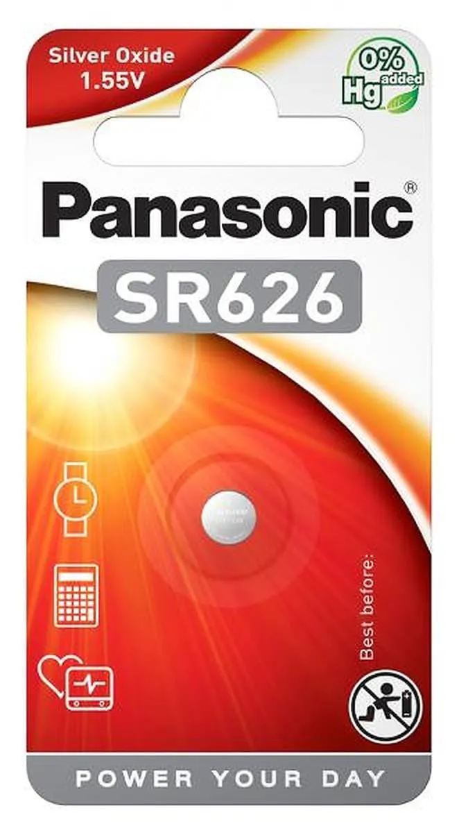 Panasonic Knoopcelbatterij SR626 - 28mAh