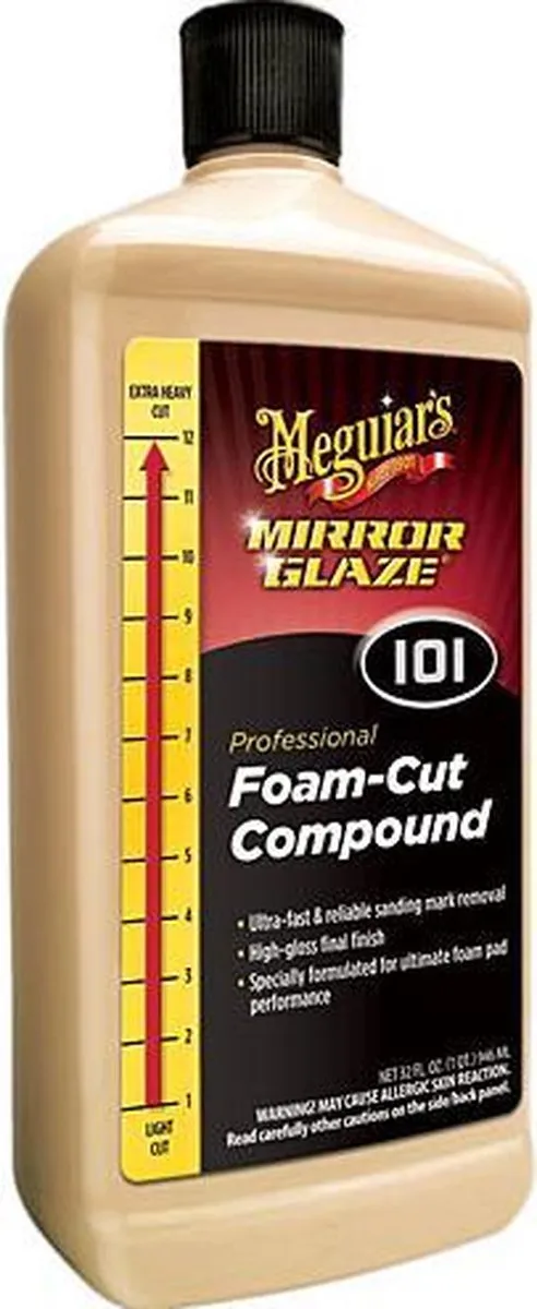 Meguiars Mirror Glaze Foam Cut Compound Polijstpasta 0.47L