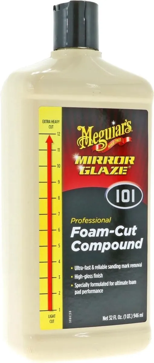 Meguiars Mirror Glaze Foam Cut Compound Polijstpasta 0.47L