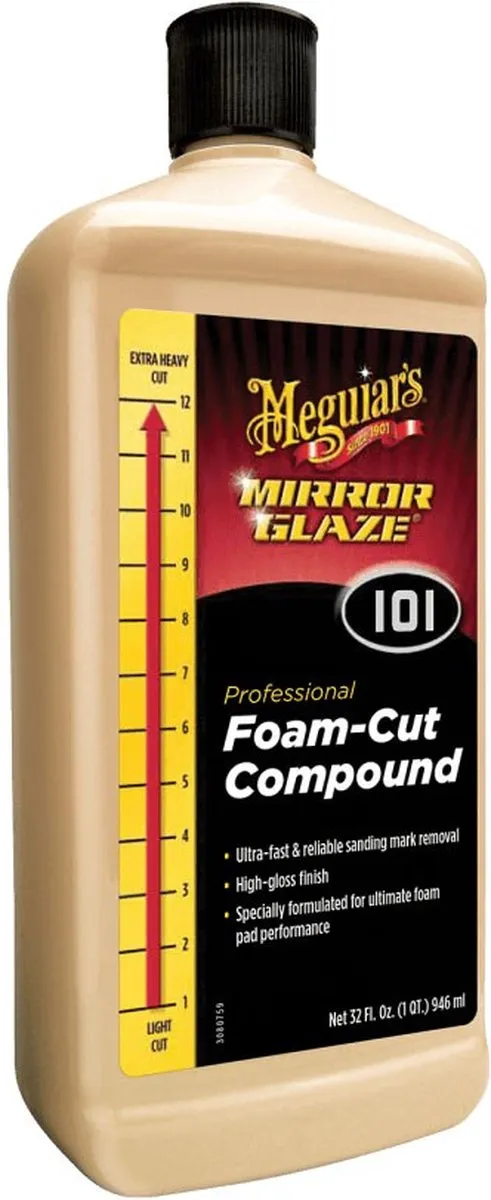Meguiars Mirror Glaze Foam Cut Compound Polijstpasta 0.47L