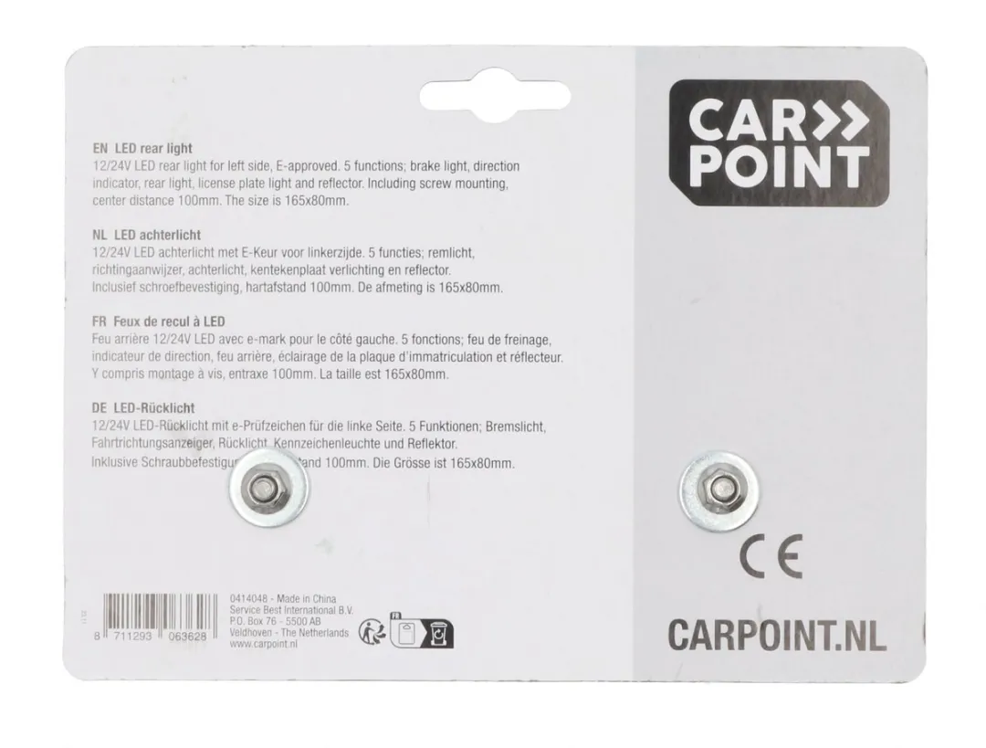 Carpoint Combinatieverlichting 12V LED 160mm Links