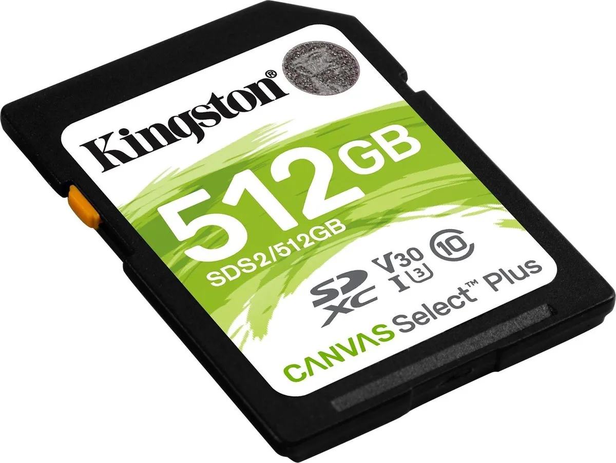 Kingston Canvas Select Plus SDXC 512GB - V30 UHS-I - afbeelding 5 van 6