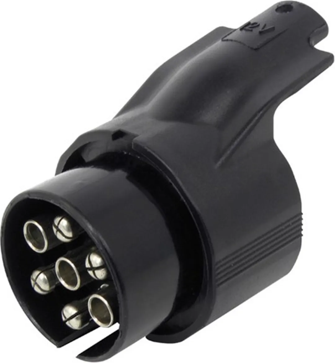 Carpoint Adapter 7-naar-13-polig Trailerdoos - Zwart