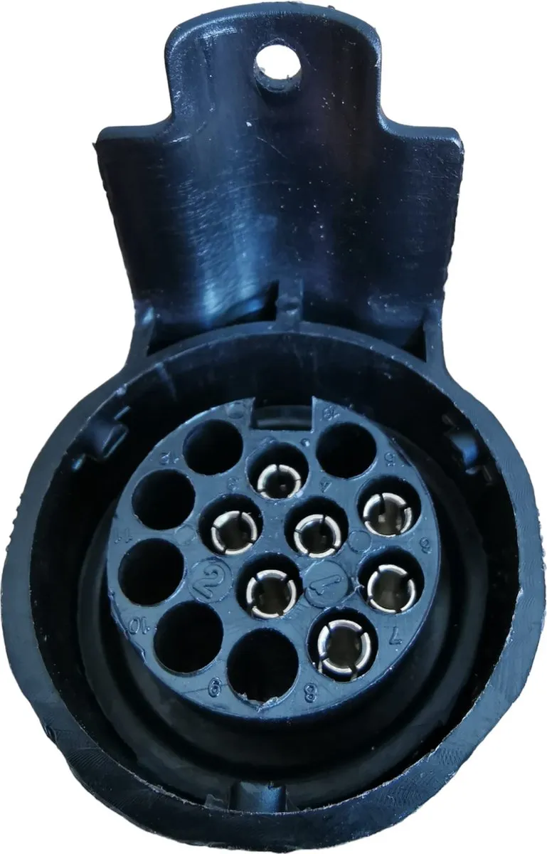 Carpoint Adapter 7-naar-13-polig Trailerdoos - Zwart