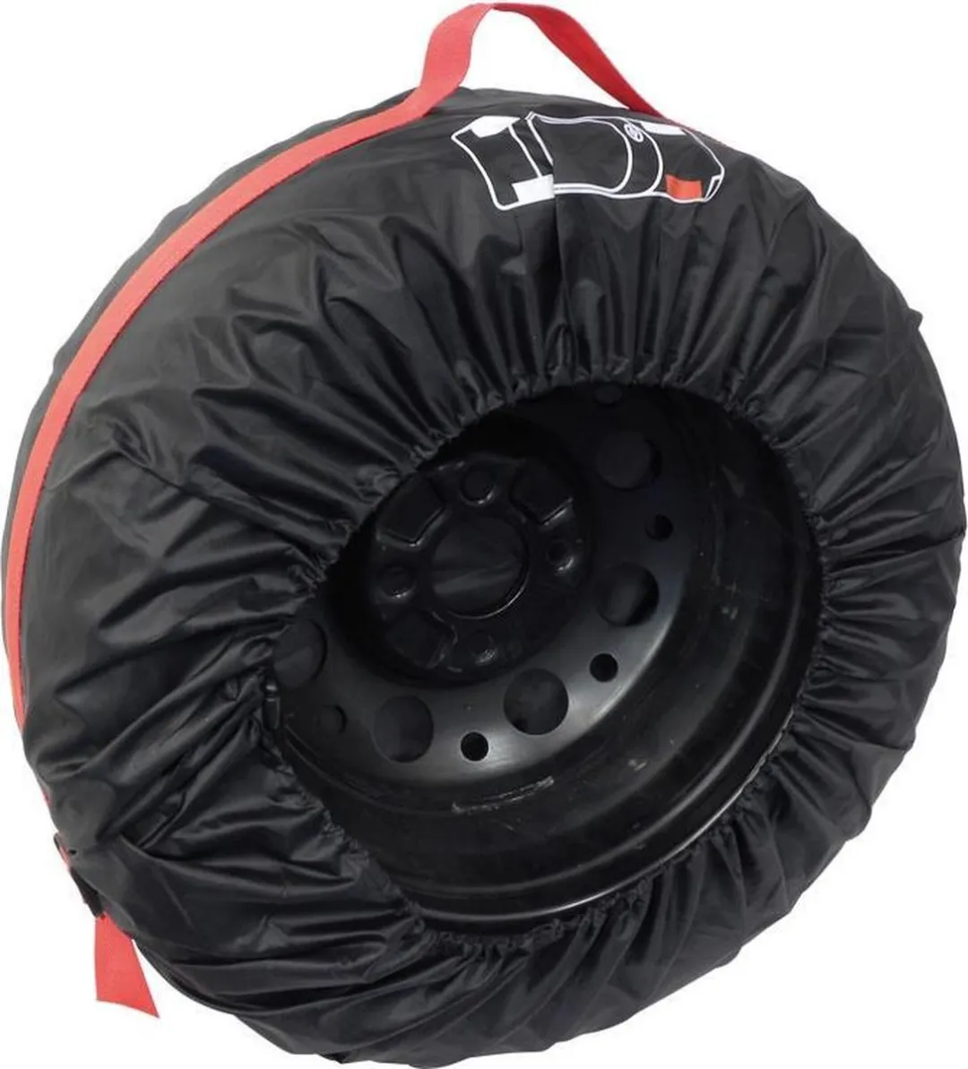 Carpoint Bandenhoezen 4 Stuks - 13-16 Inch - Zwart