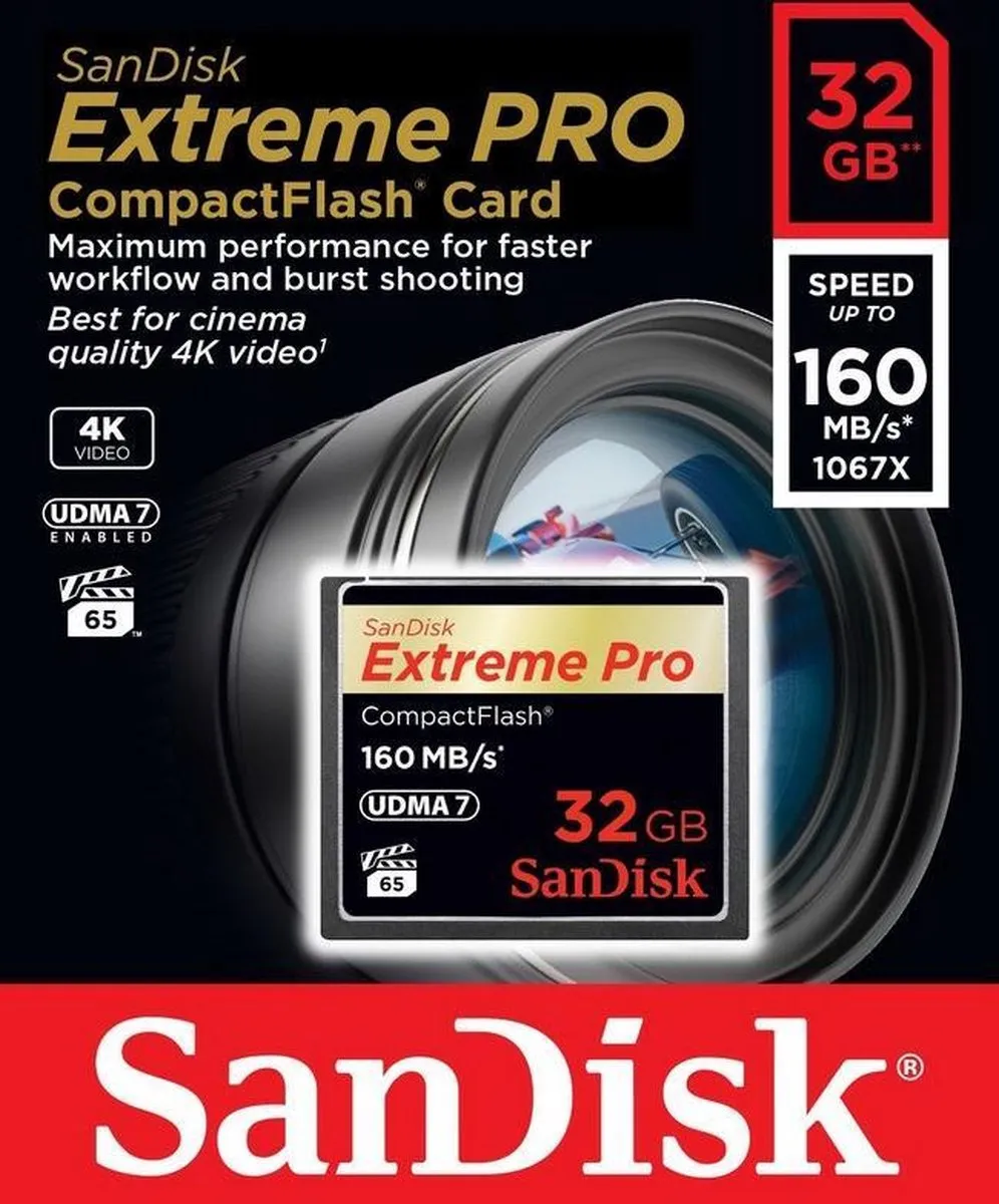 SanDisk Extreme PRO CF 32GB - SDCFXPS-032G-X46