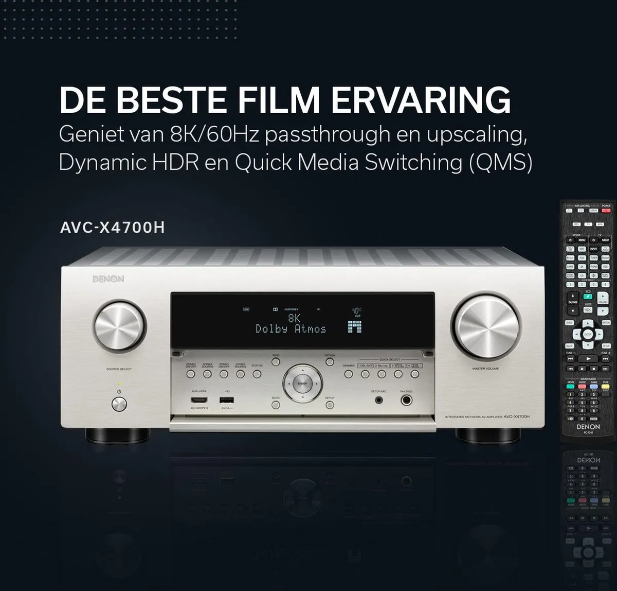 Denon AVC-X4700H AV-Receiver -125 W 9.2 kanalen - Surround 3D - Zwart
