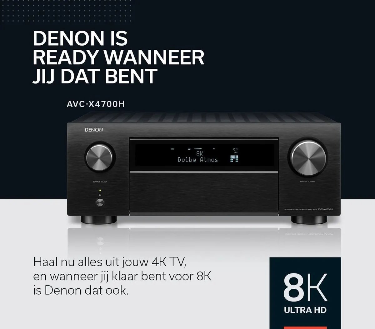 Denon AVC-X4700H AV-Receiver -125 W 9.2 kanalen - Surround 3D - Zwart