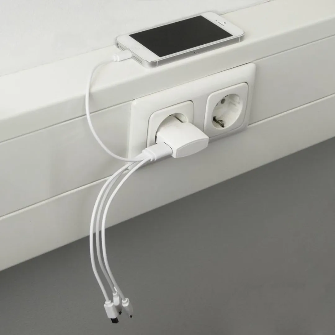 Carpoint Multi-Laadkabel USB 1-to-4 - Wit