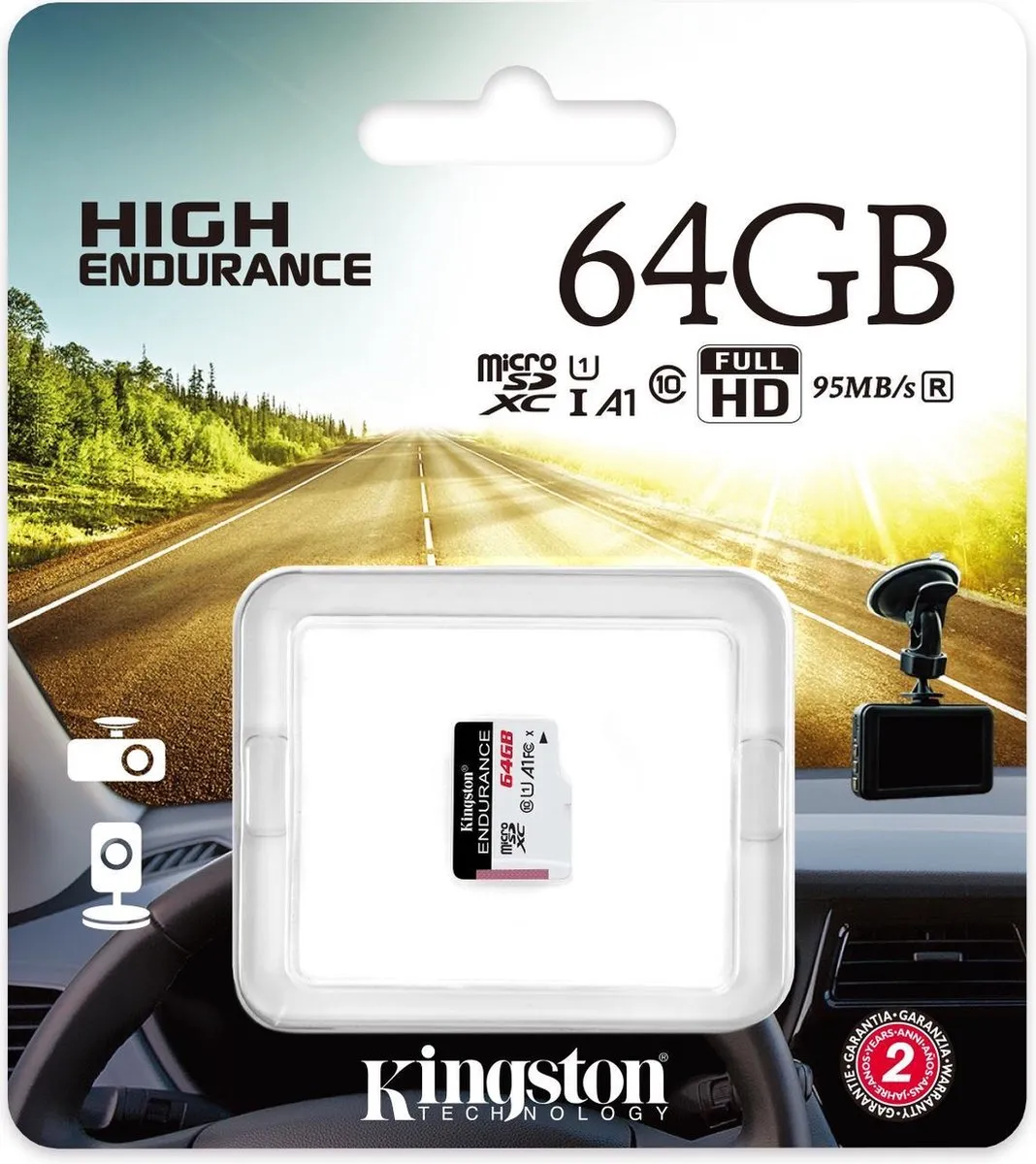 Kingston MICROSDXC ENDURANCE 64GB Geheugenkaart