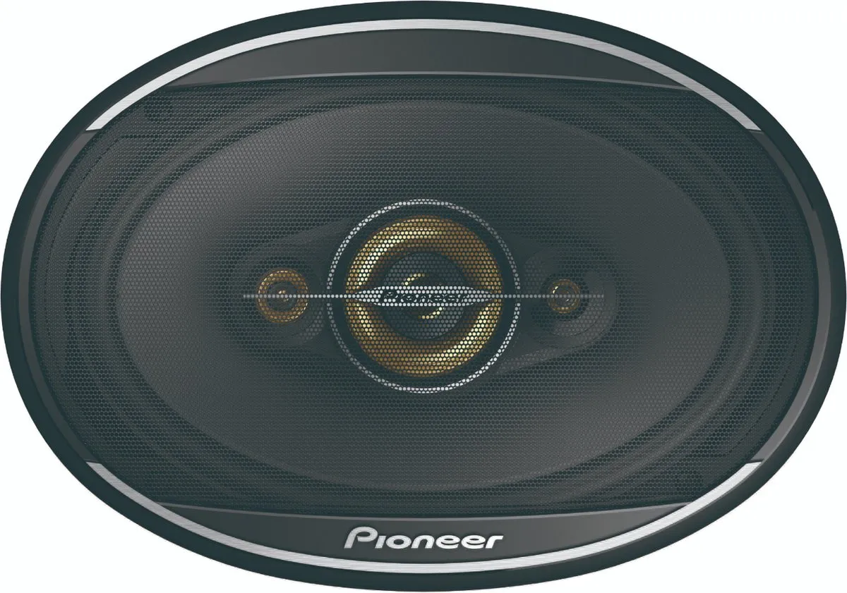 Pioneer TS-A6971F Autospeakers 600W - 2 Stuks - Zwart/Goud