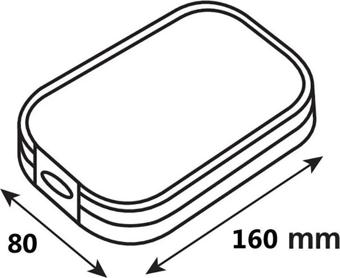 Optiline Waterdichte Case L-Large - 7 Inch - Zwart