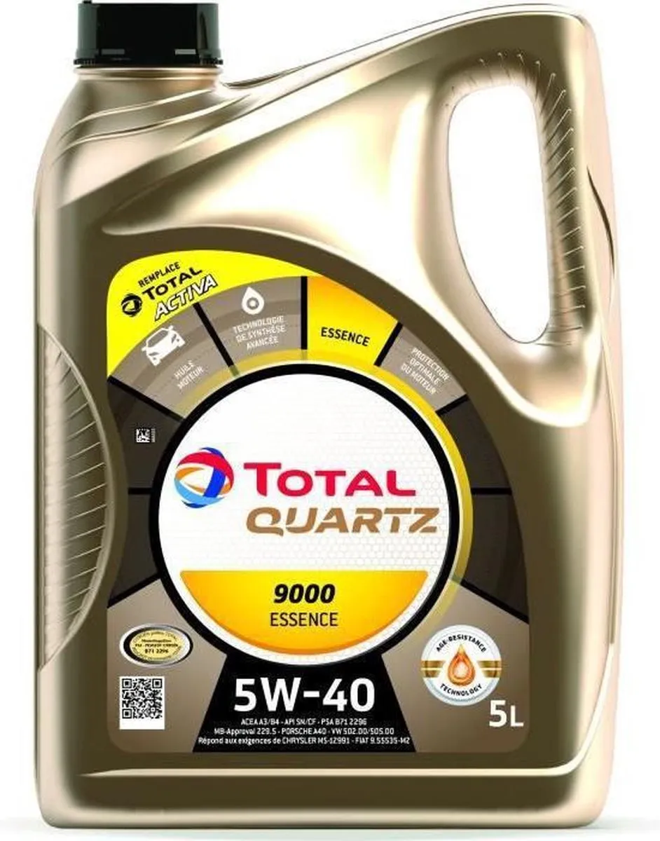Total Quartz 9000 Energy 5W40 Motorolie - 5L