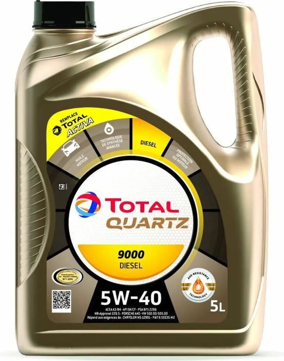 Total Quartz 9000 Energy 5W40 Motorolie