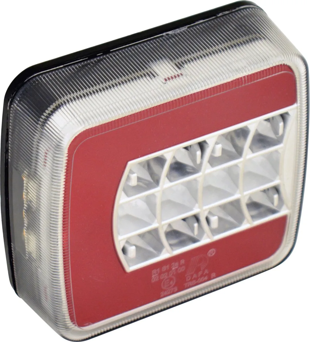 Carpoint LED Achterlicht Rechts 12/24V - 4 Functies - 104x97mm Zwart