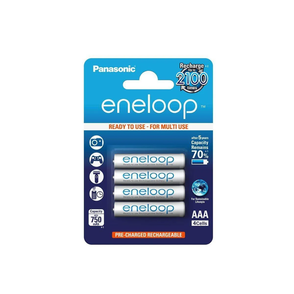 Panasonic Eneloop Micro AAA 750mAh