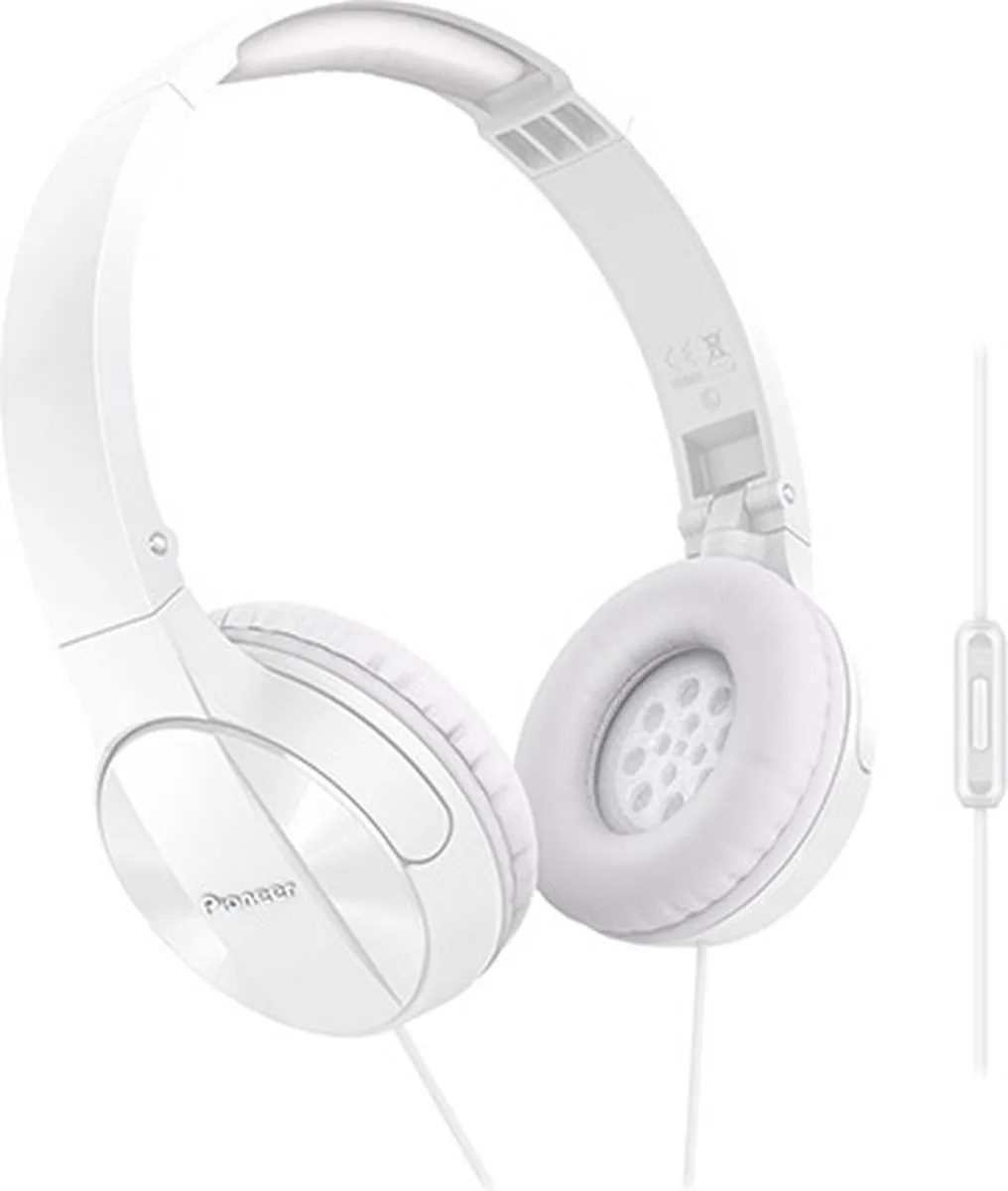 Pioneer SE-MJ503T-W On-Ear Headphones - Wit