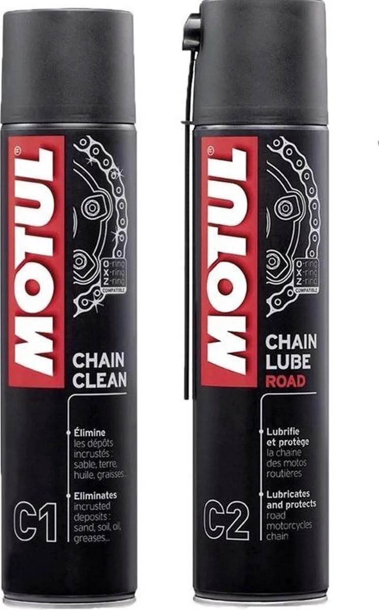 Motul Chain Care Kit C1 & C2 - 800ml - inclusief borstel