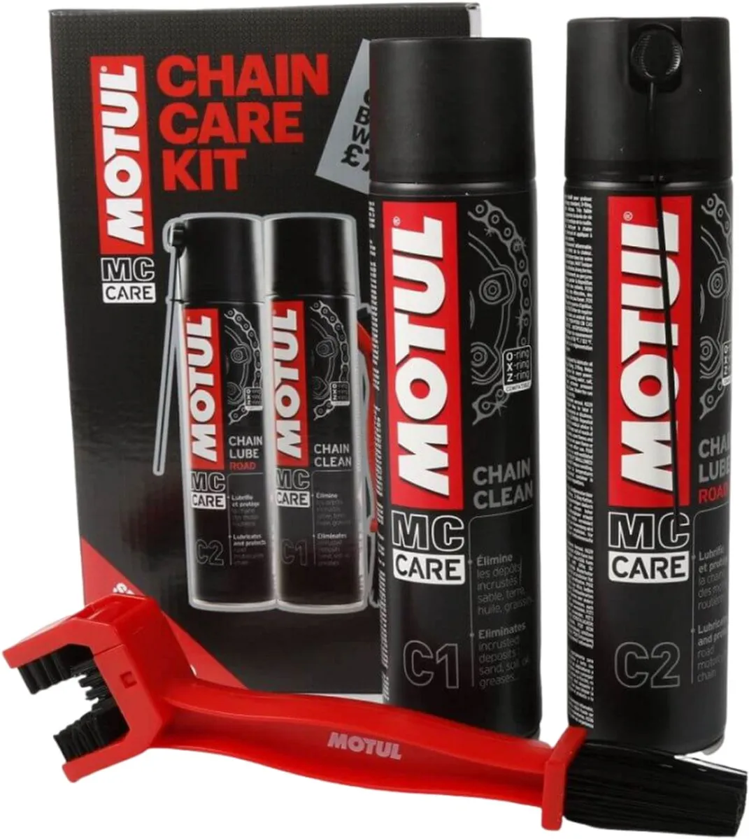 Motul Chain Care Kit C1 & C2 - 800ml - inclusief borstel - afbeelding 6 van 6