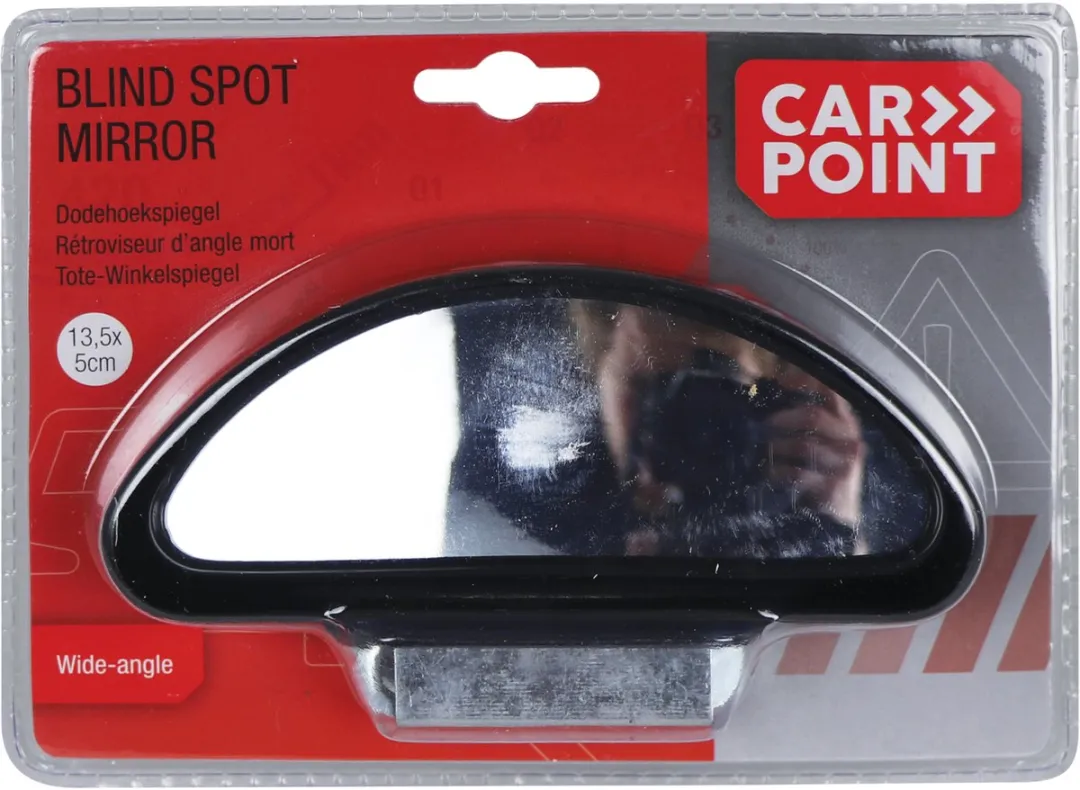 Carpoint Dodehoekspiegel Verstelbaar 13.5x5cm Zwart