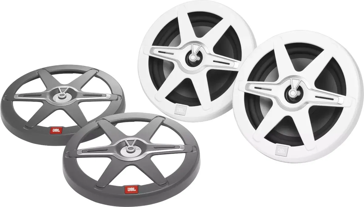 JBL Club Marine 8" Full Range Autospeakers 150W - Wit/Zwart/Grijs