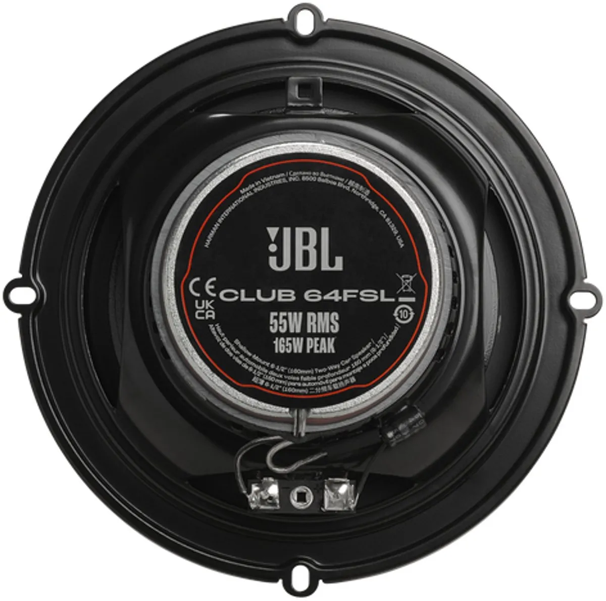 JBL Club 64FSL Autospeakers 2-Weg 92W - Set van 2 - Zwart