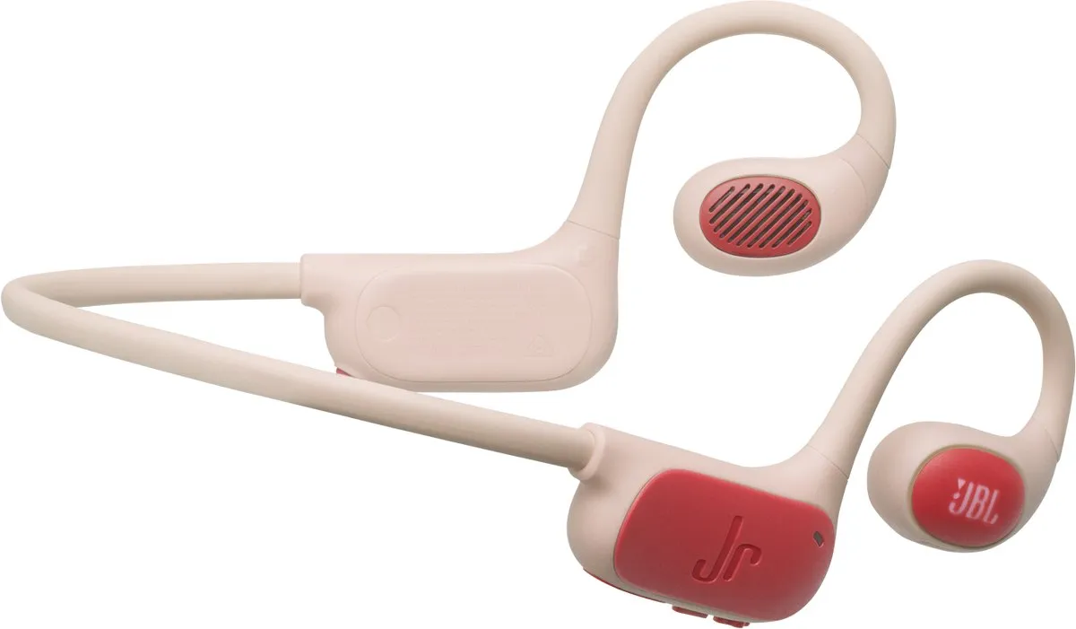 JBL Junior Free Kinderkoptelefoon - Draadloos - 20 uur - Perzik/Oranje