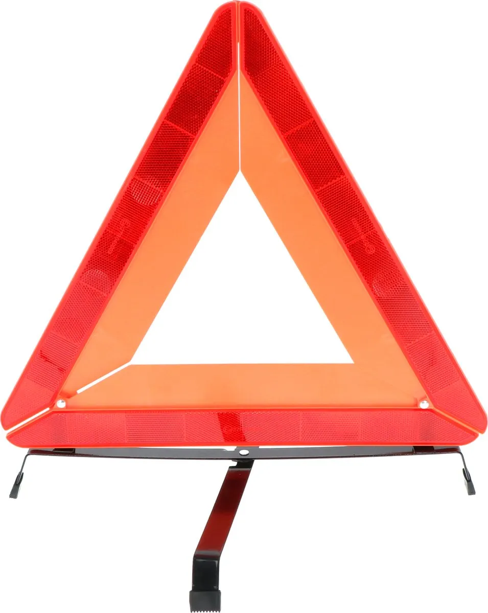 Carpoint Gevarendriehoek Zwaar Model - Reflecterend PVC - Rood/Oranje/Zwart