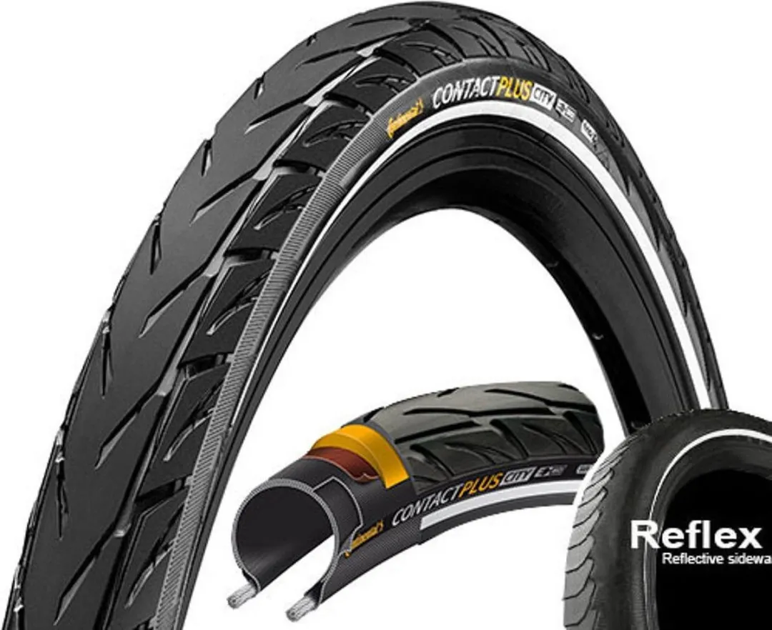 Continental Contact Plus City 28x1.60 (42-622) Buitenband - Zwart - afbeelding 6 van 6