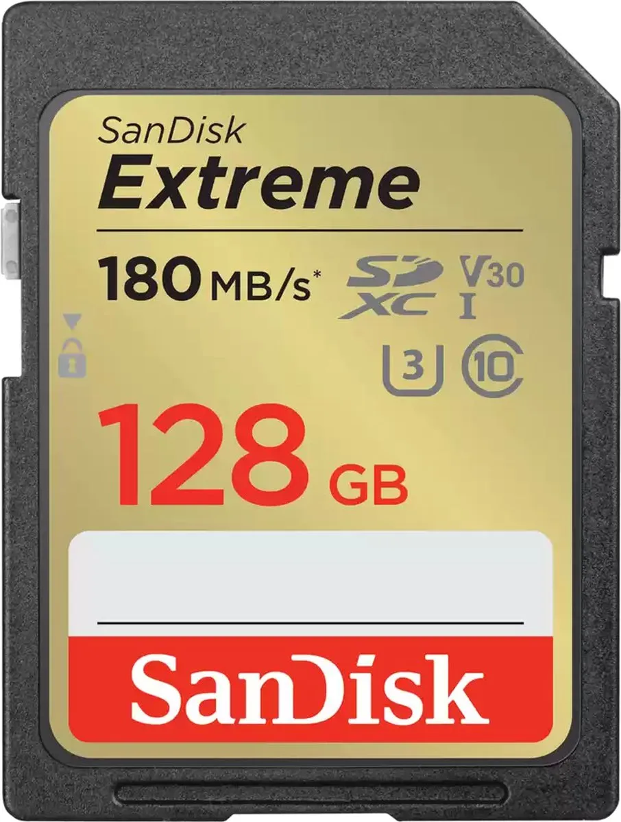 SanDisk Extreme SDXC SDSDXVA-128G-GNCIN 128GB - Waterdicht