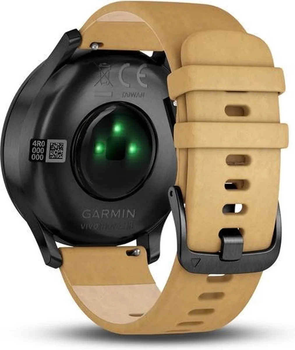 Garmin Quick Release Horlogeband 20mm - Suede Lichtbruin