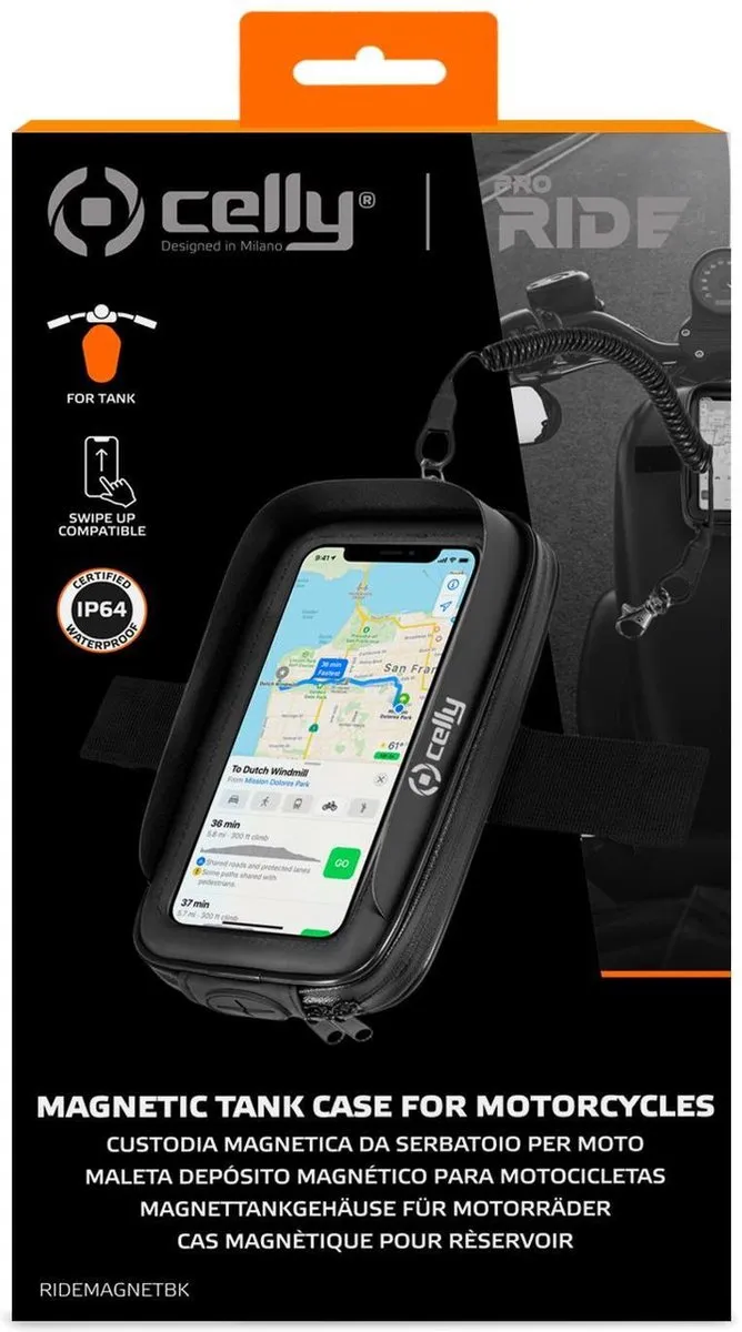 Celly RideMagnet Passieve Motorhouder - Zwart