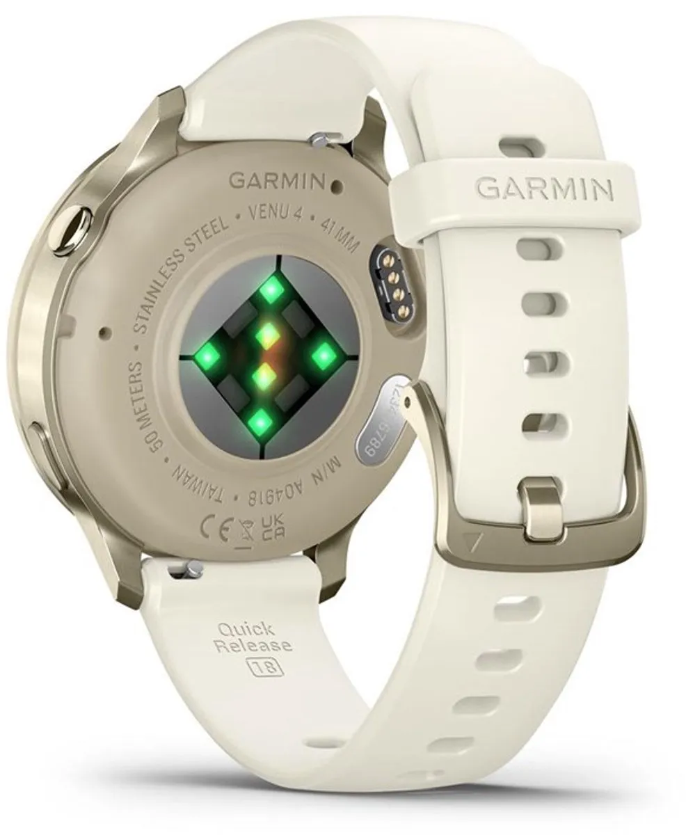 Garmin Venu 4 Smartwatch 41mm AMOLED - Goud/Creme - afbeelding 6 van 6