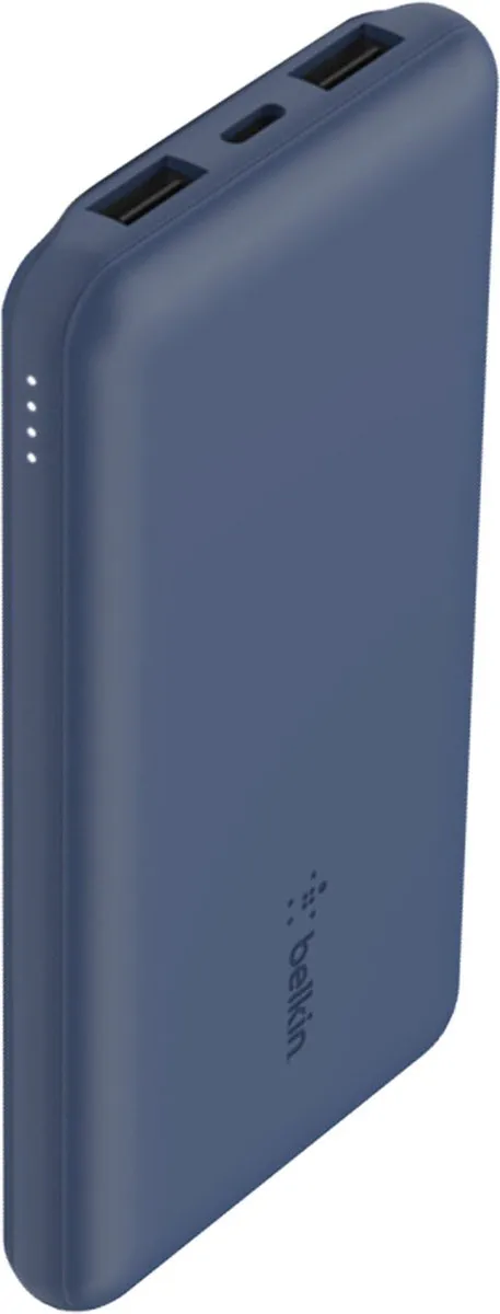 Belkin Boost-Up Charge Powerbank 10000mAh 15W - 3 Poorten - Blauw