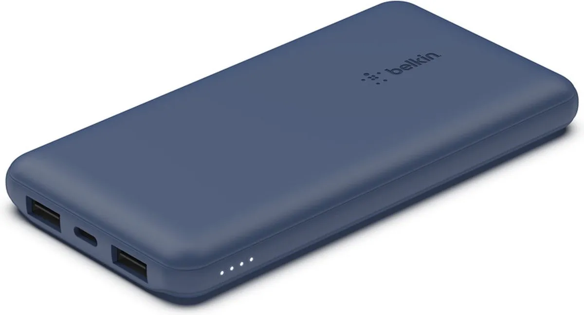 Belkin Boost-Up Charge Powerbank 10000mAh 15W - 3 Poorten - Blauw