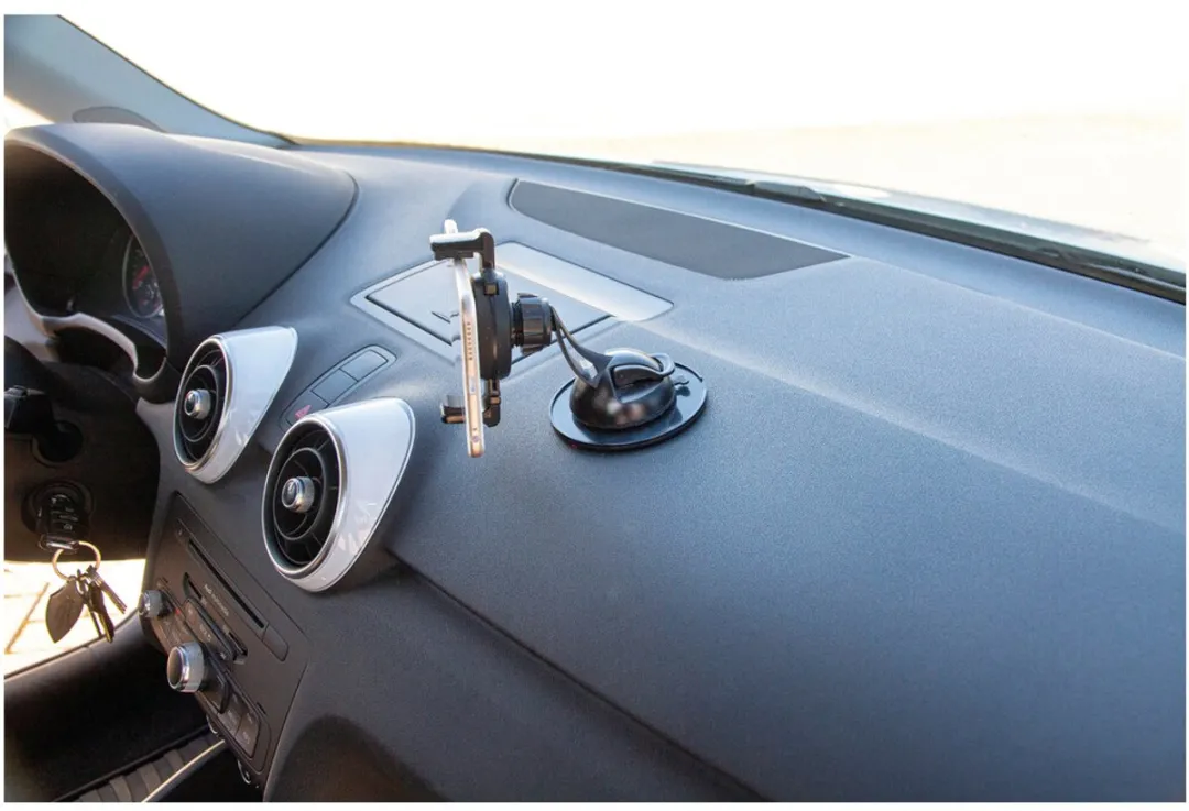Lampa Grip Disc Dashboardbevestiging Ø80mm - Zwart